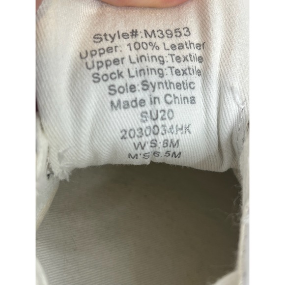 Madewell Delia Sidewalk Women White Leather Low Top Sneaker Lace Up Shoes 6.5MC5 - Picture 6 of 8